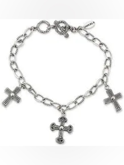 Samuel B. Silver Cross Bracelet In Multi